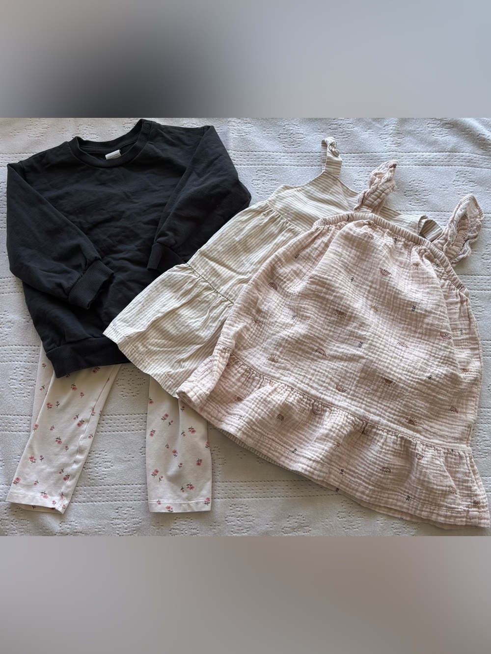 Toddler Girl Bundle 24M | Muslin Dresses + Cozy Set